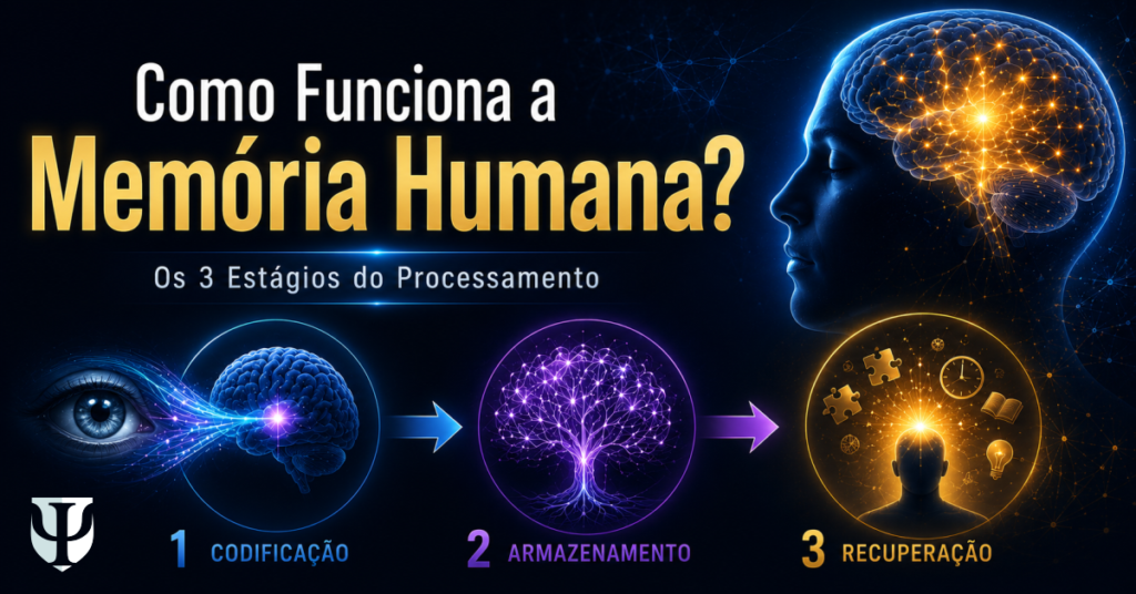Como Funciona a Memória Humana nos seus 3 Estágios